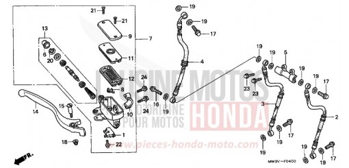 FR. BRAKE MASTER CYLINDER CB750F21 de 2001